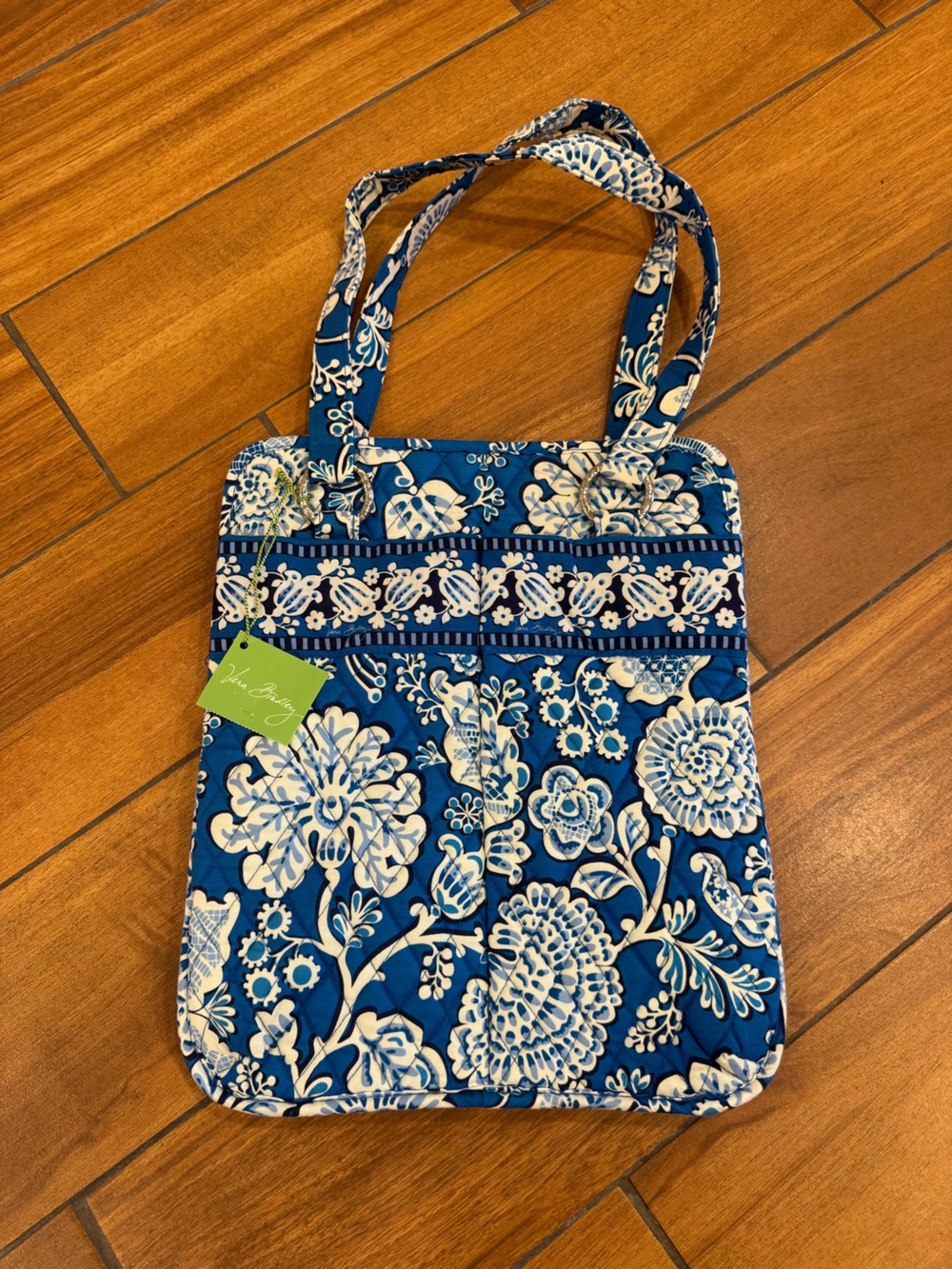 Vera Bradley Perfect Pocket Tote in Blue Lagoon